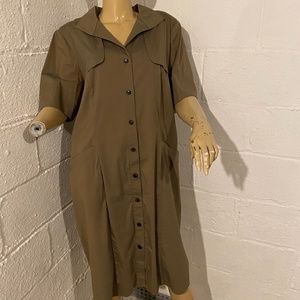 Lafayette 148 New York Button Down Shirt Dress